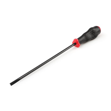 Tekton Long 1/4 Inch Slotted High-Torque Black Oxide Blade Screwdriver DHE14250